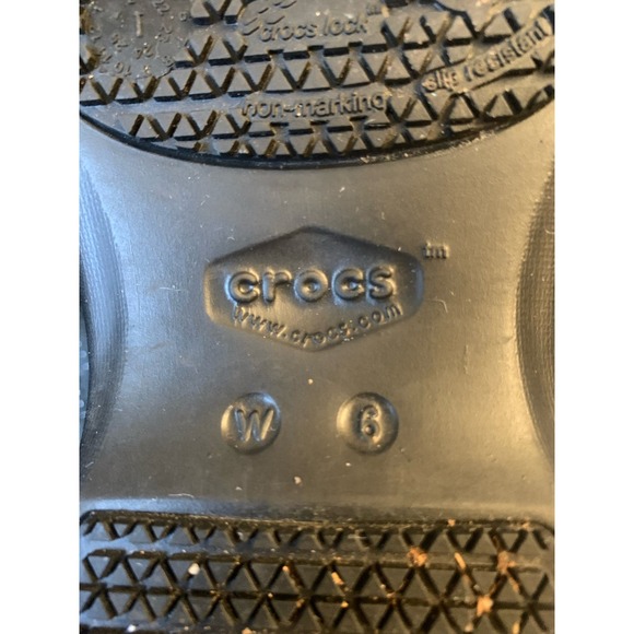 Crocs Clog NERIA PRO II Work Clog Black Leopard Dual Comfort Nurse Cook size W6 - Picture 11 of 11